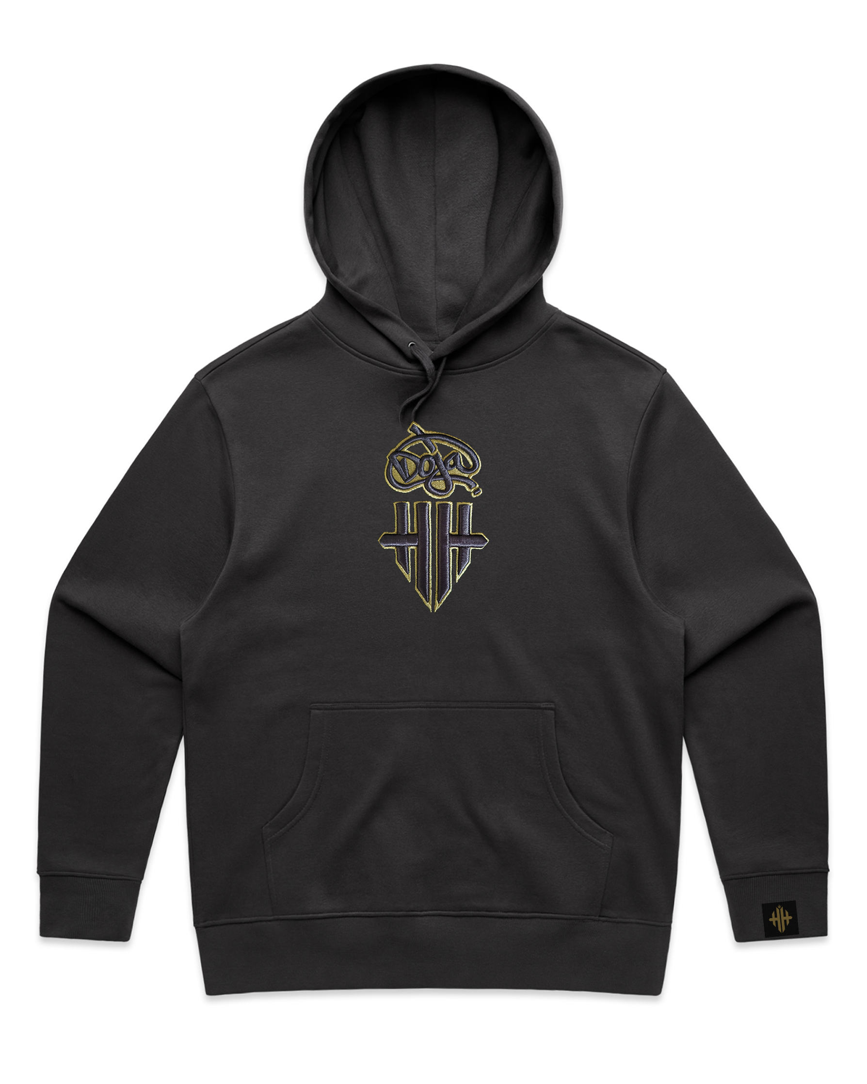 Doja x HH Oversized Hoodie - Charcoal/Gold (SOME SIZES ARE PRE ORDER)