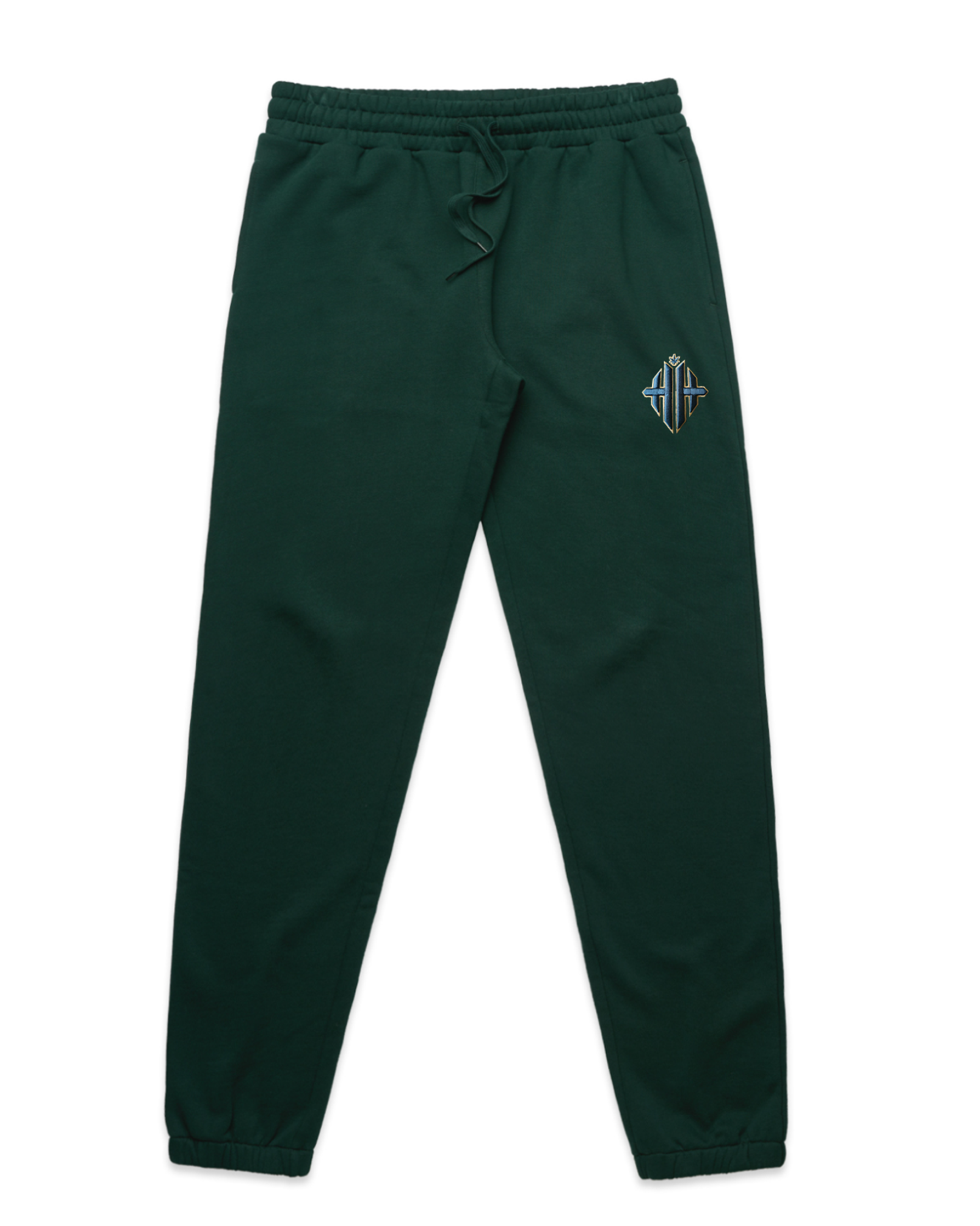 Herbman Hustlin Heavyweight Emerald Joggers - Green/Gold