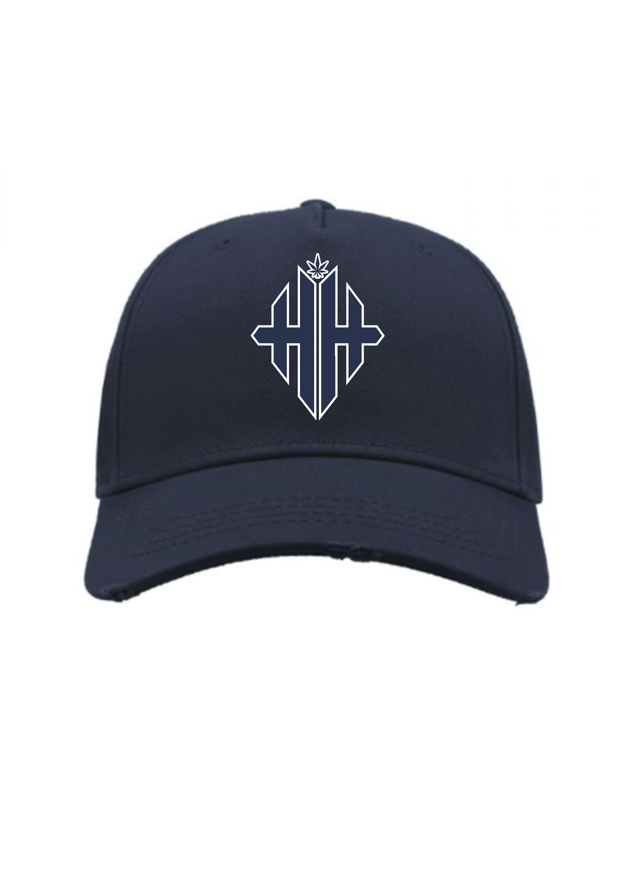 Herbman Hustlin Monogram Cap - Navy/White